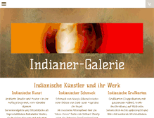 Tablet Screenshot of indianer-galerie.com